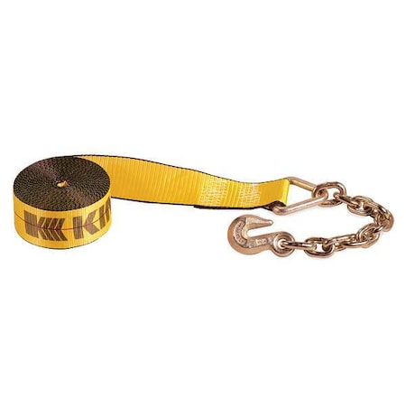 KINEDYNE W& Strap,Grab-Hook,Yellow
