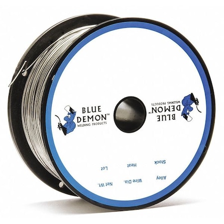 BLUE DEMON SS Flux Core Gasless Wire,.035x1lb,Spool