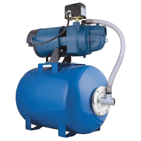 FLINT &,amp, WALLING Well Jet Pump System,1/2 HP,8.5 gal tank