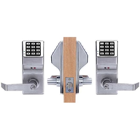 TRILOGY Electronic Lock;Brushed Chrome;12 Button