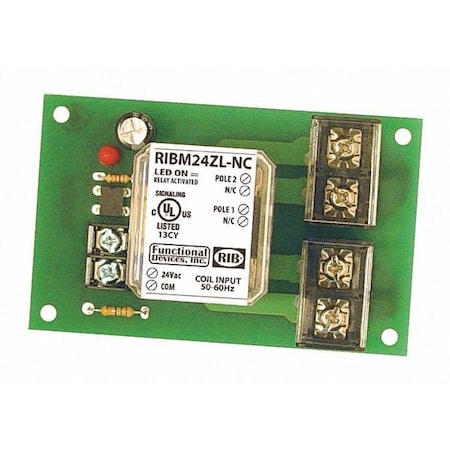 FUNCTIONAL DEVICES-RIB Track Mount Relay;30A;DPST-N/C