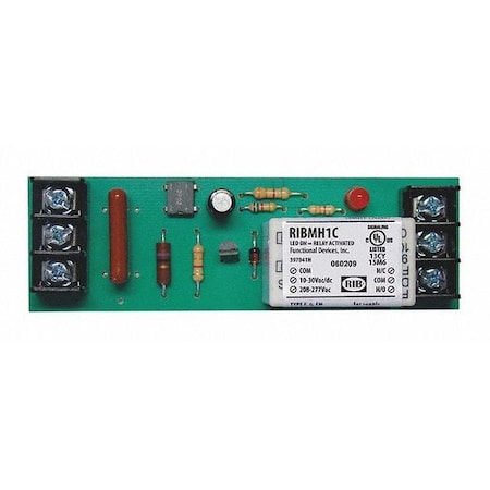 FUNCTIONAL DEVICES-RIB Track Mount Relay;15A;SPDT;12VAC/DC