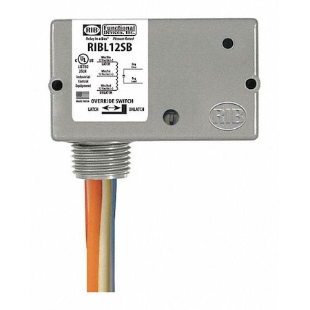 FUNCTIONAL DEVICES-RIB Enclosed Mech Latching Relay;20A;SPST