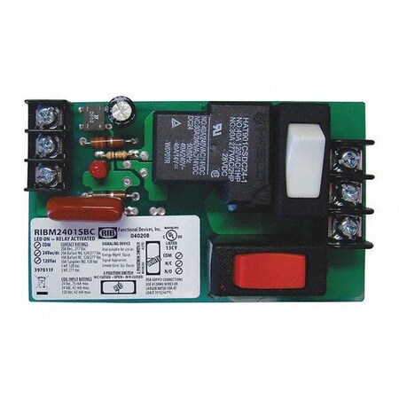 FUNCTIONAL DEVICES-RIB Trck Rly;20A;SPDT;24VAC/DC/120VAC;Ovrrde