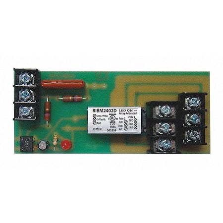 FUNCTIONAL DEVICES-RIB Track Mnt Relay;10A;DPDT;24VAC/DC/120VAC