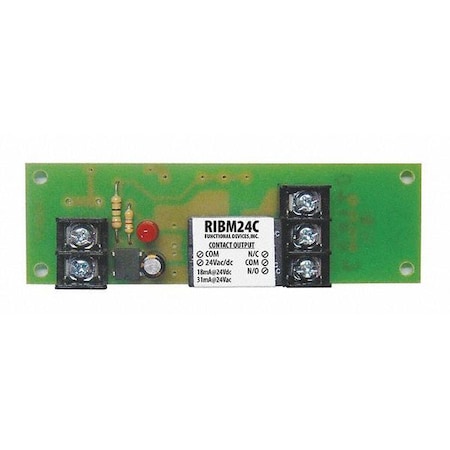 FUNCTIONAL DEVICES-RIB Track Mount Relay;15A;SPDT;12VAC/DC