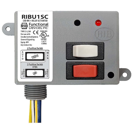 FUNCTIONAL DEVICES-RIB Enclsd Relay;10A;SPDT;12VAC/DC;Polarized