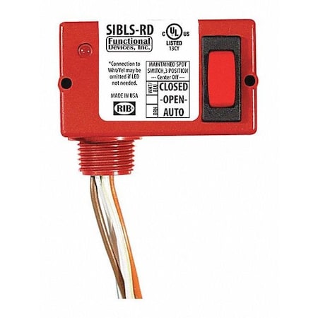 FUNCTIONAL DEVICES-RIB Enclosed Switch;5A;On/On;30VAC/dc