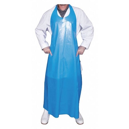 TOP DOG Die Cut Apron,50&,6 mil,Blue