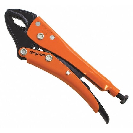 GRIP-ON Jaw Pliers,Universal Locking,Curved,7&