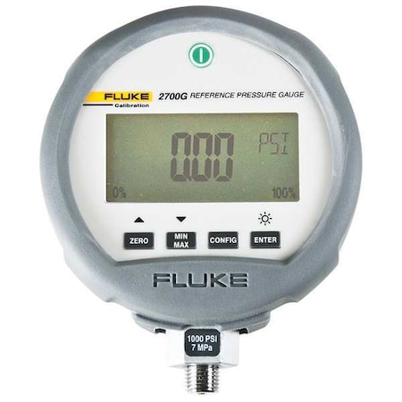 FLUKE Digital Pressure Gauge,4-1/4 in,0-3000