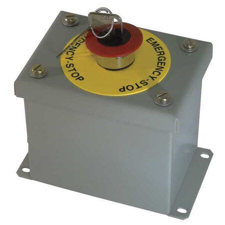 HOFFMAN Control Station, Push Button, Red, 1NC