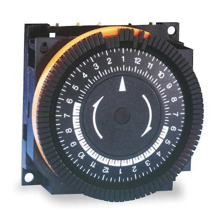 BORG Electromechanical Timer,24 hr,SPST,Steel