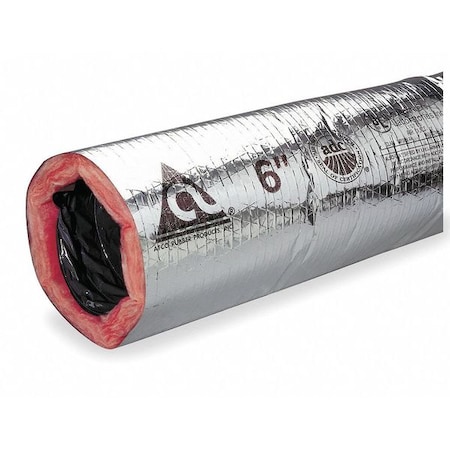 ATCO Insulated Flexible Duct,180F,5000 fpm