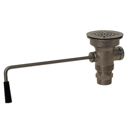 ADVANCE TABCO SinkDrain,D3-1/2&,L4-1/2&,StainlessSteel