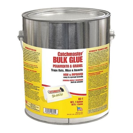 CATCHMASTER Rodent Glue Trap;1 gal;7 1/2in H;Clr/Yel