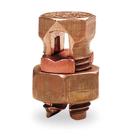 BLACKBURN Split-Bolt Conn,Plain,Bronze,Hex Head