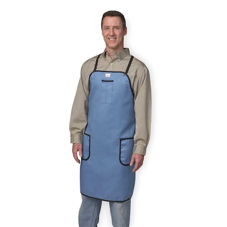 KAREWEAR Shop Apron,Blue,35-1/2 In. L,28 In. W