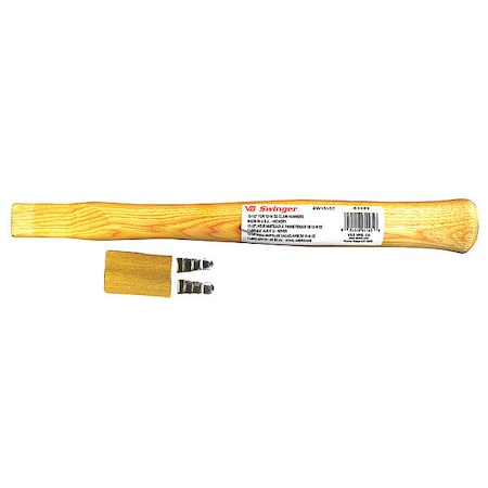 VAUGHAN Nail Hammer Handle,13 In Hickory