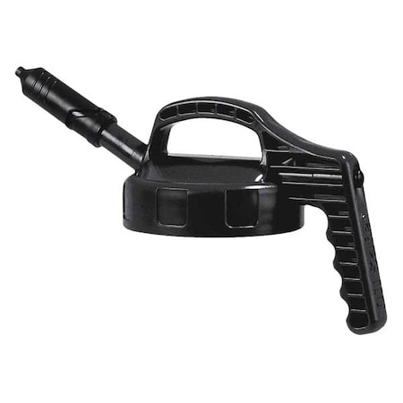 OIL SAFE Mini Spout Lid,Black,Plastic,7 1/2 in H