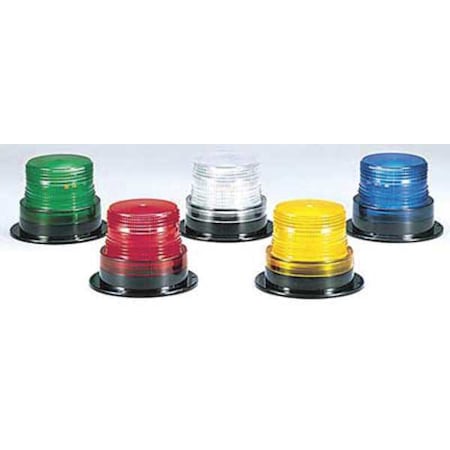 FEDERAL SIGNAL Low Profile Warning Light,Strobe,Red