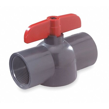 NDS PVC Ball Valve;Inline;FNPT;1/2 in