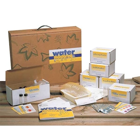 LAMOTTE Water Test Ed Kit,pH,Dis O2,Nitrate,etc