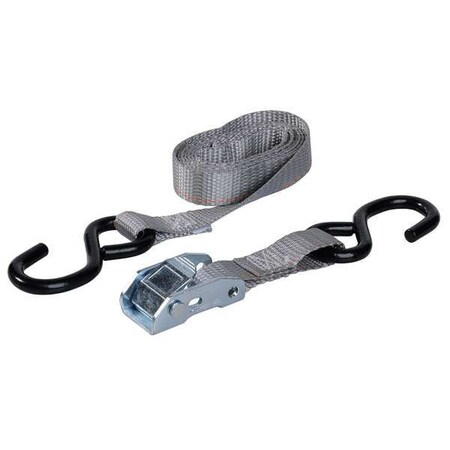 KEEPER Tie Down Strap,S-Hook,Black,PK2