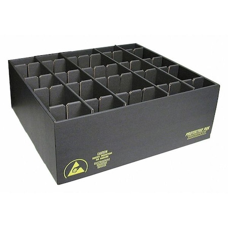 PROTEKTIVE PAK Divider Box,Black,Cardboard,11