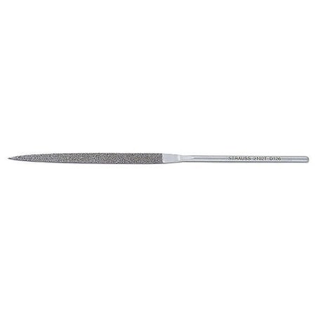 STRAUSS Needle File,Swiss,Barrette,5-1/2 In. L