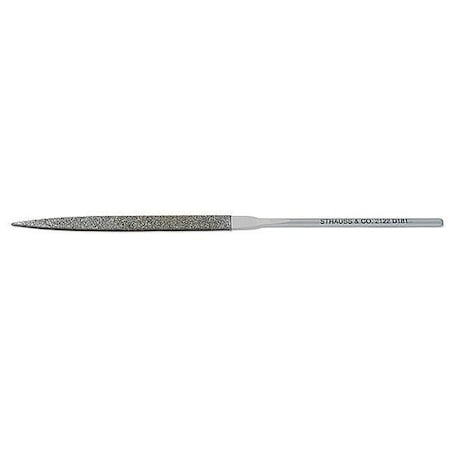 STRAUSS Needle File,Swiss,Warding,5-1/2 In. L
