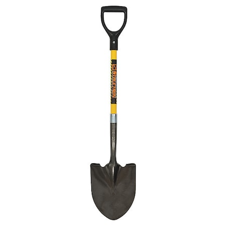 SEYMOUR MIDWEST Round Point Shovel,29 in. Handle,14 ga.