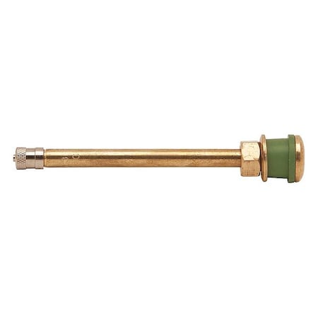 HALTEC Tire Valve,Stdrd Bore,4-3/8in,Brass,PK10