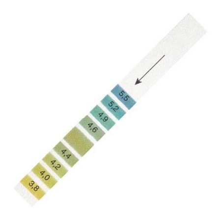 CYTIVA WHATMAN pH Test,4 in L,3.8 to 5.5 pH,PK200