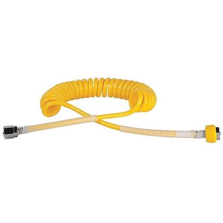MAXTEC Single Coil Hose,Yellow,15 L,Coiled