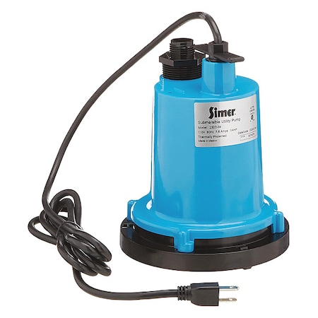 SIMER Submersible Utility Pump, 1/4Hp