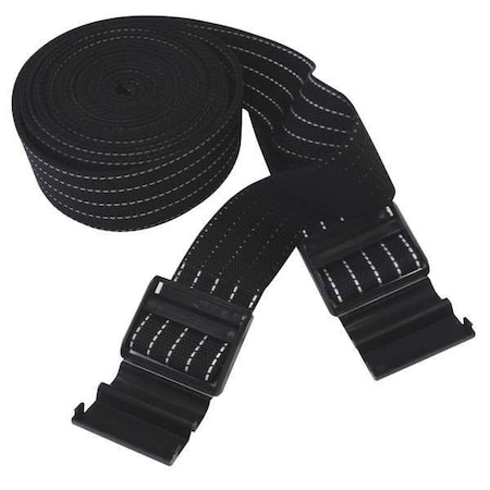 SENTRY Lock Buckle Prtctr Strap,100inL,Blck,PK2