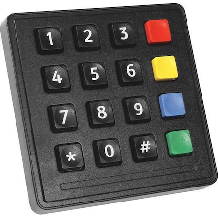 STORM INTERFACE Industrial Black Keypad,16 Key,IP65