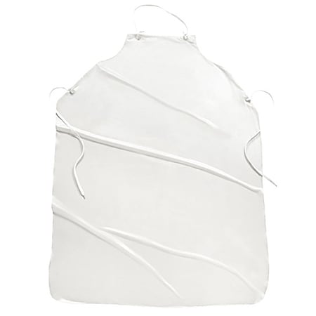 WEST CHESTER PROTECTIVE GEAR Bib Apron,45& Lx36& W,White,8 mm,PK12