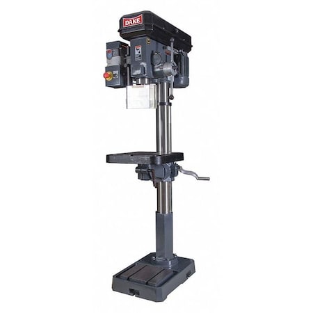 DAKE Floor Drill Press;1 1/2 hp;5/8" Chuck