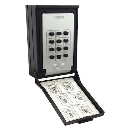 NU-SET Lock Box,Wall Mounting,7-Key,Zinc Alloy