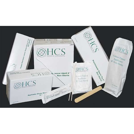 HCS Cotton Tip Swab,Cotton,3& L,PK10000