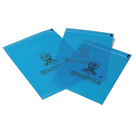 ARMOR POLY Reclosable Poly Bag,VCI,Zip Seal,PK2000