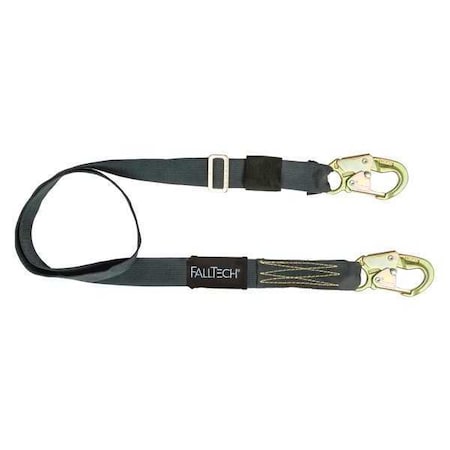 FALLTECH Positioning Lanyard,Black,Adjustable