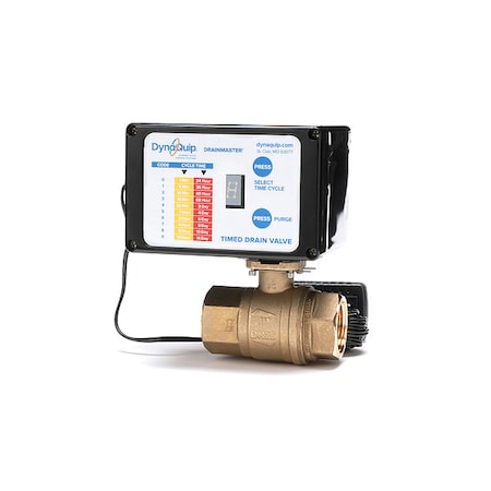 DYNAQUIP CONTROLS Auto Drain Valve,115V,1/2