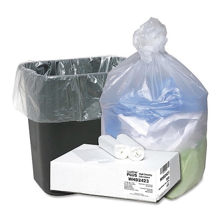 WEBSTER Ultra Plus Trash Can Liners,10 gal,PK500