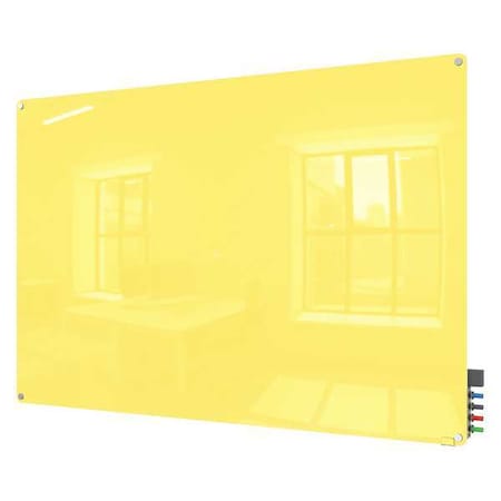 GHENT Dry Erase Board,Non-Magnetic,Glass,48&W