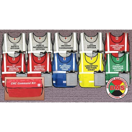 DISASTER MANAGEMENT SYSTEMS Safety Vest,Assorted,HCIC,Universal