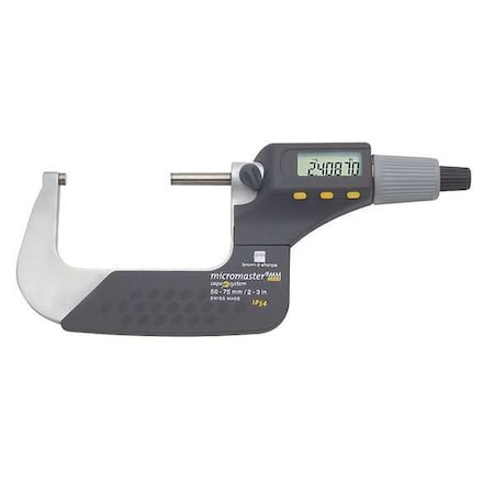 TESA BROWN &,amp, SHARPE Outside Micrometer,2 to 3&/50 to 75mm