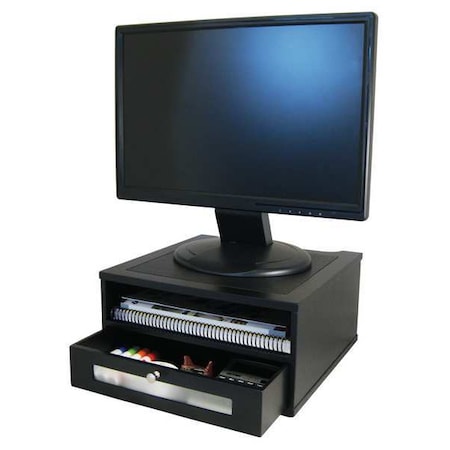 VICTOR TECHNOLOGY Monitor Stand,6 1/2 in H,Black